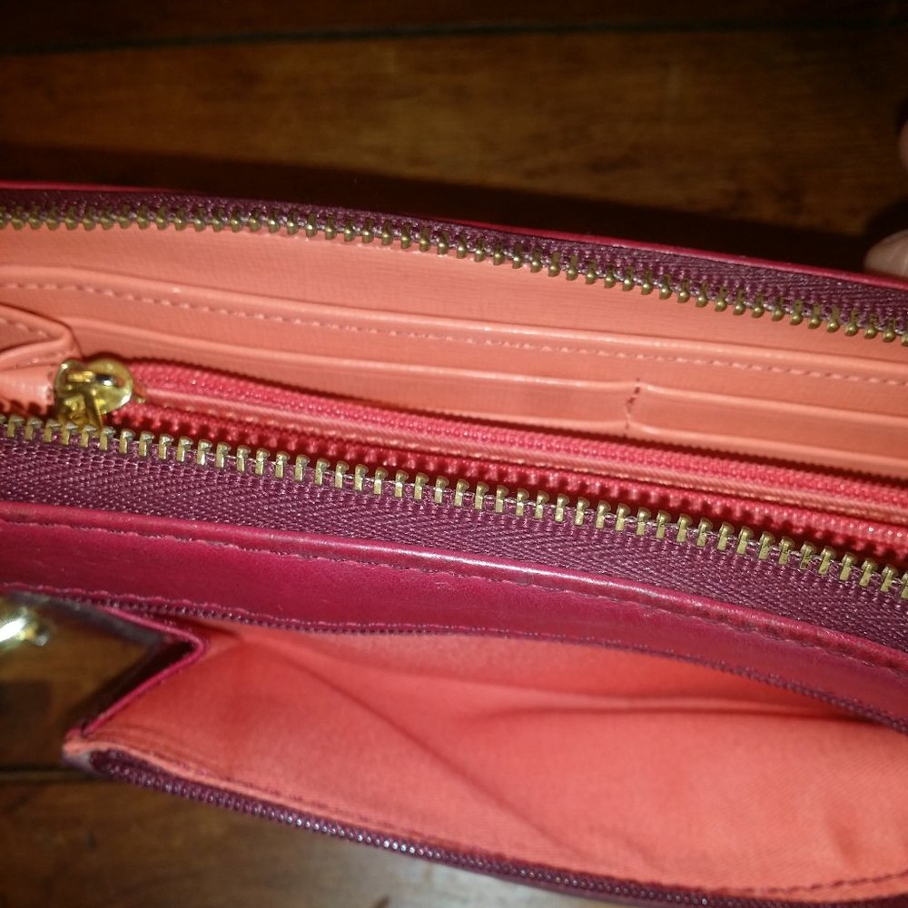 Fossil Red Clutch Wallet - image 5